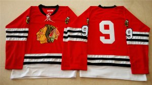 NHL Mitchell And Ness 1960-61 Chicago Blackhawks #9 Noname red Throwback jerseys