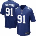 Men's Nike New York Giants #91 Kelvin Sheppard Game Royal Blue Team Color NFL Jersey