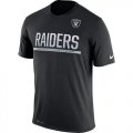 Mens Oakland Raiders Nike Practice Legend Performance T-Shirt Black