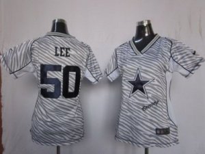 Nike Women Dallas Cowboy #50 Sean Lee Womens FEM FAN Zebra Jerseys