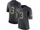 Mens Nike Oakland Raiders #3 E. J. Manuel Limited Black 2016 Salute to Service NFL Jersey