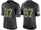 Nike New England Patriots #87 Rob Gronkowski Mens Stitched Black NFL Salute to Service Limited Jerseys