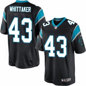 Mens Nike Carolina Panthers #43 Fozzy Whittaker Limited Black Team Color NFL Jersey