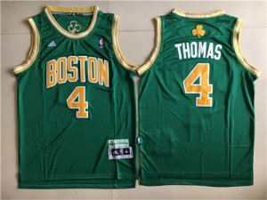 Celtics #4 Isaiah Thomas Green St. Patrick\'s Day Swingman Jersey