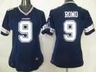 nike women nfl jerseys dallas cowboys #9 romo blue