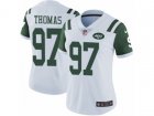 Women Nike New York Jets #97 Lawrence Thomas Vapor Untouchable Limited White NFL Jersey