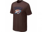 Oklahoma City Thunder Brown T-shirts