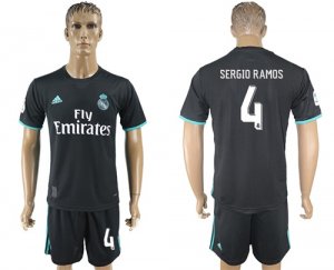 2017-18 Real Madrid 4 SERGIO RAMOS Away Soccer Jersey