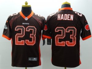 Nike Cleveland Browns #23 Joe Haden Brown jerseys(Drift Fashion Elite)