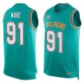 Nike Miami Dolphins #91 Cameron Wake Aqua Green Team Color Men Stitched NFL Limited Tank Top Jersey