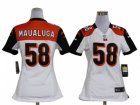 Nike Women Cincinnati Bengals #58 Rey Maualuga White jerseys