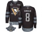 Mens Adidas Pittsburgh Penguins #8 Brian Dumoulin Premier Black 1917-2017 100th Anniversary 2017 Stanley Cup Champions NHL Jersey