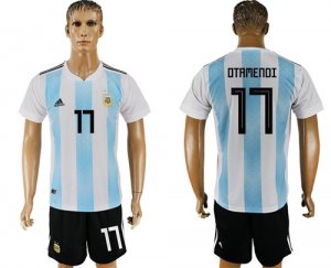 Argentina 17 OTAMENDI Home 2018 FIFA World Cup Soccer Jersey