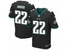 Mens Nike Philadelphia Eagles #22 Sidney Jones Elite Black Alternate NFL Jersey