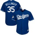 Los Angeles Dodgers #35 Cody Bellinger Royal 2017 World Series Bound Cool Base Player Jersey