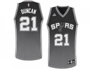 nba san antonio spurs #21 tim duncan black-grey[drift fashion]