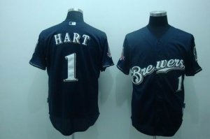 mlb milwaukee brewers #1 hart blue[cool base]