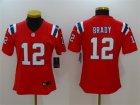 Nike Patriots #12 Tom Brady Red Women Vapor Untouchable Player Limited Jersey