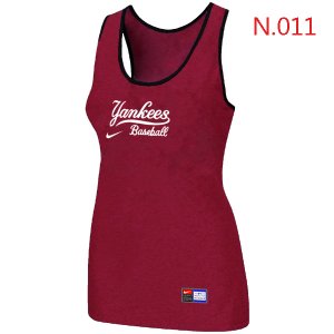 Nike New York Yankees Tri-Blend Racerback stretch Tank Top Red