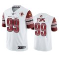 Washington Commanders #99 Chase Young White 90th Anniversary Vapor Limited Jersey