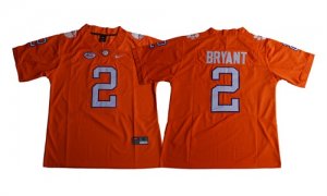 Clemson Tigers #2 Kelly Bryant Orange College Football Jersey