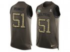 Nike Miami Dolphins #51 Mike Pouncey Limited Green Salute to Service Tank Top NFL Jersey
