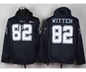 Nike dallas cowboys #82 jason witten blue[pullover hooded sweatshirt]