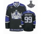 nhl jerseys los angeles kings #99 gretzky black[2014 Stanley cup champions][third]