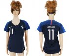 France 11 DEMBELE Home Women 2018 FIFA World Cup Soccer Jersey