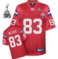 youth new england patriots #83 welker 2012 super bowl xlvi red[50th]