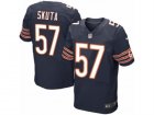 Mens Nike Chicago Bears #57 Dan Skuta Elite Navy Blue Team Color NFL Jersey