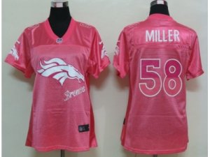 Nike Womens Denver Broncos #58 Miller Pink Jerseys