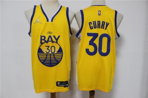 Warriors 30 Stephen Curry White Jordan Brand Diamond 75th Anniversary City Edition Swingman