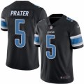 Mens Nike Detroit Lions #5 Matt Prater Limited Black Rush NFL Jersey