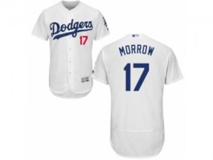 Mens Majestic Los Angeles Dodgers #17 Brandon Morrow White Flexbase Authentic Collection MLB Jersey