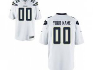 Men\'s Nike San Diego Chargers Customized Game White Jerseys (S-4XL)