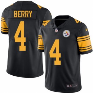 Men Nike Pittsburgh Steelers #4 Jordan Berry Black Color Rush Limited Jersey