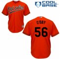 Men's Majestic Baltimore Orioles #56 Darren O'Day Authentic Orange Alternate Cool Base MLB Jersey