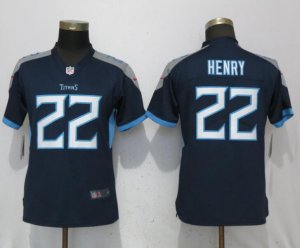 Nike Titans #22 Derrick Henry Navy 2018 Women Vapor Untouchable Limited Jersey