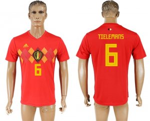 Belgium 6 TIELEMANS Home 2018 FIFA World Cup Thailand Soccer Jersey