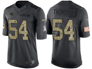 Nike Carolina Panthers #54 Shaq Thompson Mens Stitched Black NFL Salute to Service Limited Jerseys