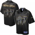 Nike New England Patriots #87 Rob Gronkowski Black Gold Collection Jersey(Game)