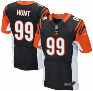 Men\'s Nike Cincinnati Bengals #99 Margus Hunt Elite Black Team Color NFL Jersey