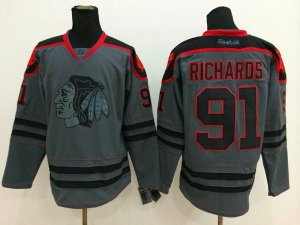 NHL chicago blackhawks #91 richards Charcoal Cross Check Jerseys