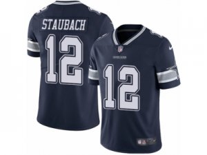 Mens Nike Dallas Cowboys #12 Roger Staubach Vapor Untouchable Limited Navy Blue Team Color NFL Jersey