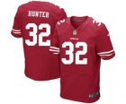 Men's Nike San Francisco 49ers #32 Kendall Hunter Elite Red Team Color NFL Jersey