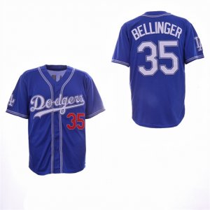 Dodgers #35 Cody Bellinger Blue Throwback Jersey