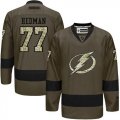 Tampa Bay Lightning #77 Victor Hedman Green Salute to Service Stitched NHL Jersey