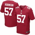 Men's Nike New York Giants #57 Keenan Robinson Elite Red Alternate NFL Jersey