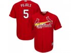 Youth St.Louis Cardinals #5 Albert Pujols Red Cool Base Stitched MLB Jersey